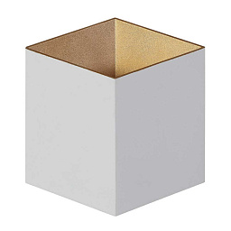 CLT 227W WH-GO Crystal Lux CLT 227 влагозащищённый накладной потолочный светильник с корпусом кубической формы белого цвета