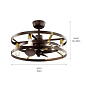25" Cavelli Fan Satin Natural Bronze люстра-вентилятор 300040SNB Kichler — фото 5
