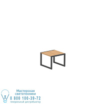 ПРИСТАВНОЙ СТОЛ NINIX 50X50CM, АНТРАЦИТОВАЯ РАМА И ВЕРХНЯЯ ЧАСТЬ ИЗ ТИКА Royal Botania