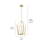 Calters 28.5" LED Foyer Pendant Champagne Gold подвесной светильник 52292CGLED Kichler — фото 3