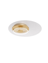 Triac Dimmable Brass Gold Aluminium & Acrylic LED 29 Watt 220-240Volt 19L05m 3000K IP20 D:50 H:9, 6 cm