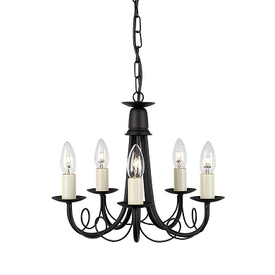 Люстра Minster Elstead MN5-BLACK черный