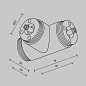 CA015TC-B Maytoni Accessories for system Shelf Комплектующие для систем освещения с токоведущими элементами Черный — фото 7