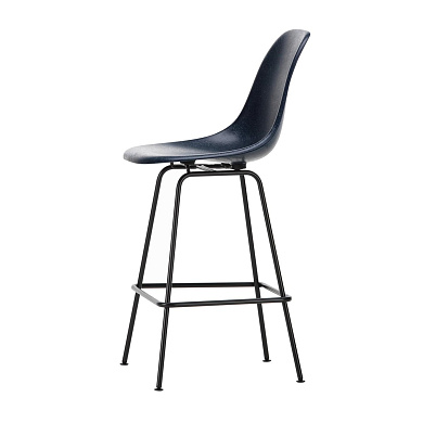 4055737331824 Eames Fiberglass Vitra Барный стул средний, синий/черный