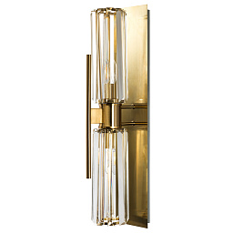 MAGDOLINA AP2 BRONZE/TRANSPARENTE Crystal Lux MAGDOLINA настенный светильник с вертикальными стеклянными трубками в бронзовом корпусе