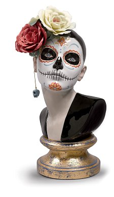 Фарфоровая статуэтка мексиканской Катрины Beautiful Catrina Lladro, лимитированная серия 01009374