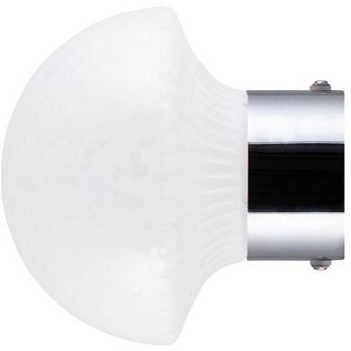 631208 Globen Lighting Fungo 16 Настенный светильник, хром/белый