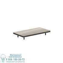 ALURA LOUNGE 160 СТОЛ 160X80X23CM ЧЕРНАЯ СТОЛЕШНИЦА CERAMIC TAUPE GREY Royal Botania