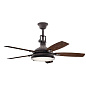 52" Hatteras Bay Fan Weathered Zinc люстра-вентилятор 310018WZC Kichler — фото 1