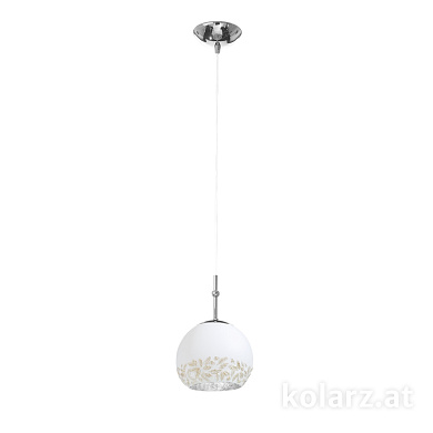 Kolarz Luna 0392.31S.5.Li.WA подвесной светильник хром ø20cm высота 200cm 1 лампа e27