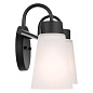 Erma 14" 2 Light Vanity Light Black настенный светильник 55125BK Kichler — фото 1