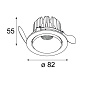 Smart kup 82 adjustable LED GE встраиваемый в потолок светильник Modular