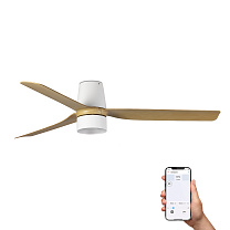 PUNT TUB M TEK White/maple fan 3000K TUYA