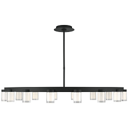 EU-702ESF44 Visual Comfort Esfera подвесная люстра с линейной рамой и множеством стеклянных подвесок