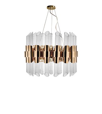Подвесная люстра Tycho Round LUXXU, диаметр 100 см