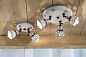 Verona Несколько круглых потолочных керамических прожекторов FERROLUCE C982 - C983