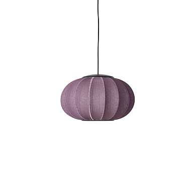 KWO45 BU LED Knit-Wit Made By Hand Подвесной светильник с овальным абажуром бордового цвета с LED