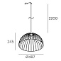 71-8482-93-14 Leds C4 Contrast ø487mm for Deltatrack дерево