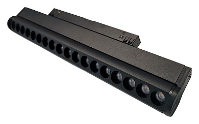 магнитный трековый светильник линейный 18Вт черного цвета для магнитного трека 48V