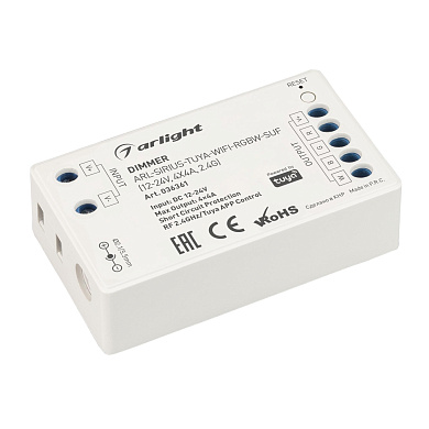 036361 Arlight Диммер ARL-SIRIUS-TUYA-WIFI-RGBW-SUF (12-24V, 4x4A, 2.4G)