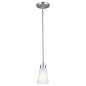 Erma 4.25" 1 Light Mini Pendant Brushed Nickel подвесной светильник 52444NI Kichler — фото 4