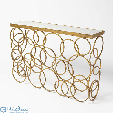 Ring Console-Antique Gold Global Views консольный стол