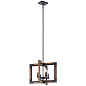 Marimount 14" 4 Light Convertible Chandelier/Semi Flush with Clear Glass Auburn Stained люстра 44046AUB Kichler — фото 3