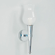 WB0015.NI.EU Arras Bathroom Wall Light, Nickel, with Tulip Shade