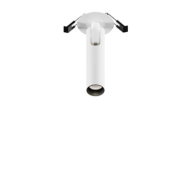 встраиваемый потолочный светильник белый цилиндрической формы