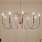 Karthe 9 Light Chandelier Beech and Brushed Nickel люстра 52471NI Kichler — фото 2