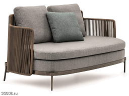 Tape cord outdoor 2-местный уличный диван из ткани Minotti