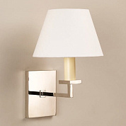 WA0128.NI.SE Norfolk Wall Light, Nickel