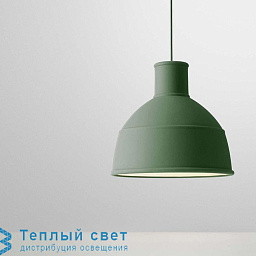 подвесной светильник зелёного цвета с полусферическим плафоном
