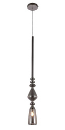 LUX NEW SP1 B SMOKE Crystal Lux LUX NEW подвесной светильник с вытянутым металлическим корпусом в дымчато-сером цвете