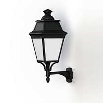 Avenue 3 N° 4; Opal PMMA Built-in LED 3000°K warm white 35W; Dark black
