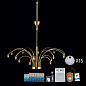Люстра Orion Opaldesign LU 1599/10+5 gold-matt/438 opal — фото 7