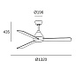 30-4863-CF-CF люстра вентилятор Leds C4 Tupai ø1320mm — фото 1