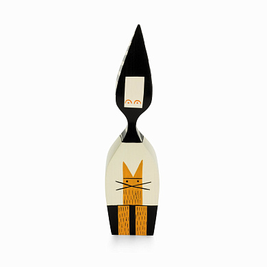 21502720 Wooden Doll Vitra Деревянная фигурка в чёрном наряде с вытянутым силуэтом