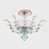 Apollo Original Edition with Leaves - Ceiling Lamp Розовый и голубой / 3 / Хром