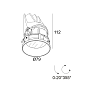28484 9020 B Delta Light ENTERO Rd-S Trimless Ip Soft утопленный точечный светильник — фото 1
