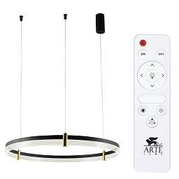 A2183SP-1BK Arte Lamp MERCURY подвесная люстра с кольцевым корпусом и подсветкой