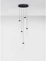 Triac Dimmable Clear Glass Matt Black Metal LED 20Watt 220-240Volt 1400Lm IP20 3000K D:34 H:150 cm