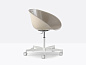 Gliss Вращающийся офисный стул из технополимера на колесиках Pedrali PID552185