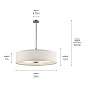 Transitional 30" 5 Light Pendant Brushed Nickel подвесной светильник 42196NI Kichler — фото 4