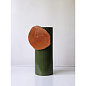 20138401 Vases Dcoupage Vitra Ваза декоративная цилиндр с оранжевым акцентом — фото 1