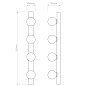 1087007 Cabaret 4 II Astro lighting настенный светильник матовый чёрный — фото 4