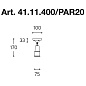41.11.400/PAR20 CIVETTA Aldo Bernardi настенный накладной светильник