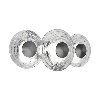 Бра Favourite Claros 4643-3W — никелевое бра с тремя плафонами из прозрачного стекла
