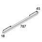 23304 9000 B Delta Light PR SPLITLINE M - Led Line He Soft 1 X 11,6W 930 Mdl B — фото 1