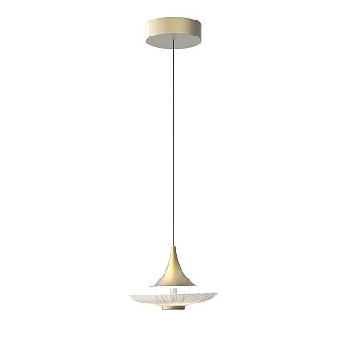Подвесной светильник Favourite Wilet 4657-1P — золотой подвес-конус с рельефным стеклом